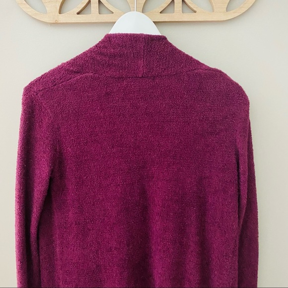 Barefoot Dreams Cozy Chic Lite Open Front Cardigan Purple Sz XXS/XS - Picture 9 of 14